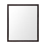 Espresso 20x24 Faux Wood Frame Bathroom Vanity Mirror