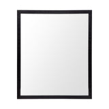 Black 20x24 Faux Wood Frame Bathroom Vanity Mirror