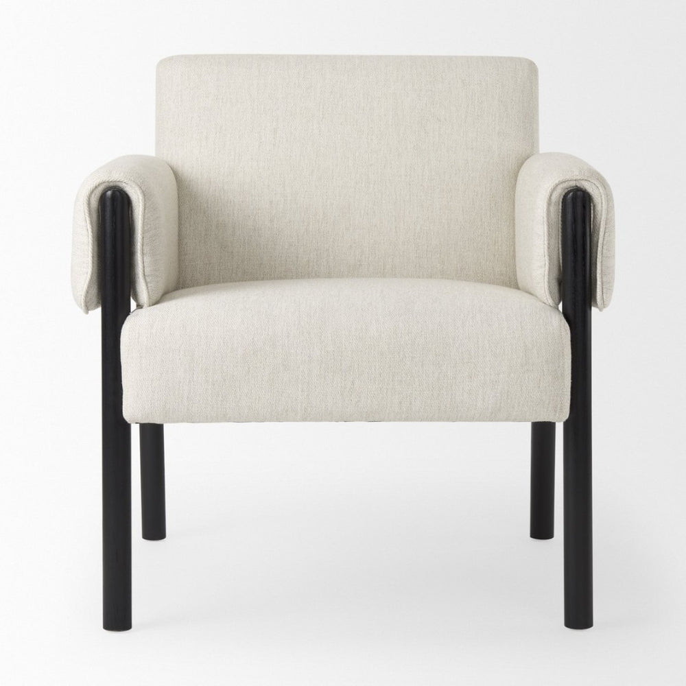 Mercana Ashton Contemporary Twill Accent Chair with Sleek Design for Modern Living Rooms and Offices 69819