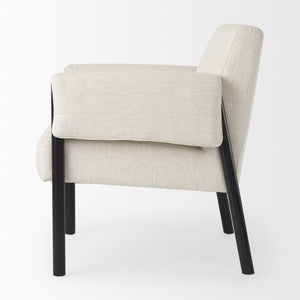 Mercana Ashton Contemporary Twill Accent Chair with Sleek Design for Modern Living Rooms and Offices 69819