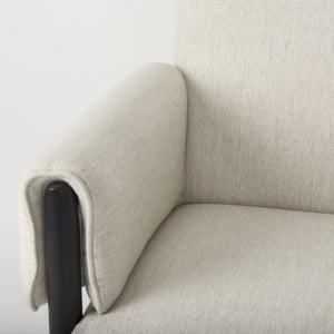 Mercana Ashton Contemporary Twill Accent Chair with Sleek Design for Modern Living Rooms and Offices 69819
