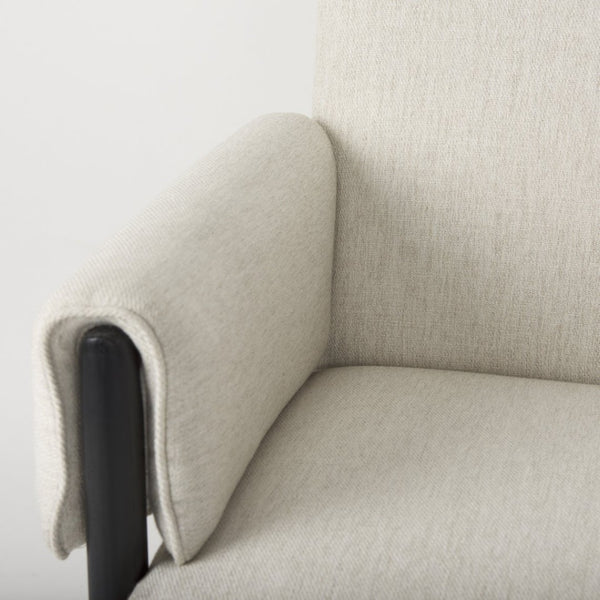 Mercana Ashton Contemporary Twill Accent Chair with Sleek Design for Modern Living Rooms and Offices 69819