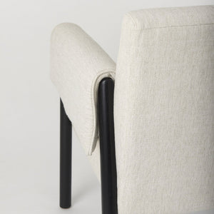 Mercana Ashton Contemporary Twill Accent Chair with Sleek Design for Modern Living Rooms and Offices 69819
