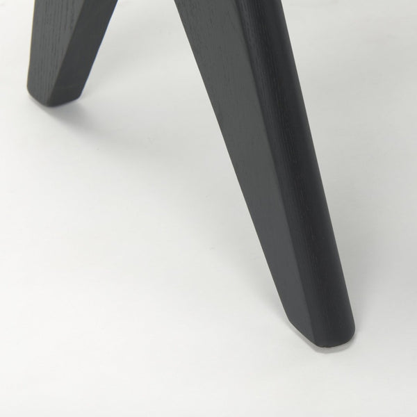 Mercana Arvin Solid Wood Bench with Woven Cane Seat - Versatile Accent for Entryways, Living Rooms & More Black Wood 70069