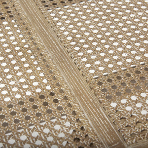 Mercana Arvin Solid Wood Bench with Woven Cane Seat - Versatile Accent for Entryways, Living Rooms & More Brown Wood 70070