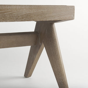 Mercana Arvin Solid Wood Bench with Woven Cane Seat - Versatile Accent for Entryways, Living Rooms & More Brown Wood 70070