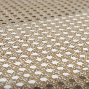 Mercana Arvin Solid Wood Stool with Woven Cane Seat - Classic Design for Versatile Home Décor and Comfort Brown Wood 70072