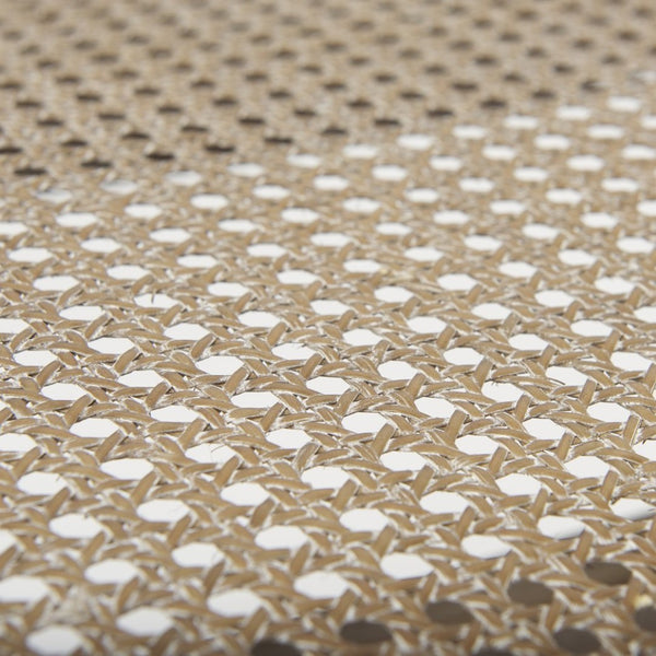 Mercana Arvin Solid Wood Stool with Woven Cane Seat - Classic Design for Versatile Home Décor and Comfort Brown Wood 70072