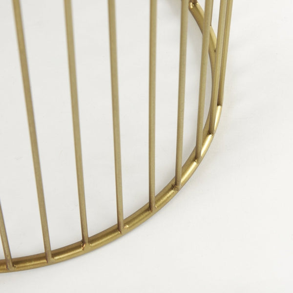 Mercana Shani Elegant Set of 2 Round Accent Tables with Airy Design for Contemporary Living Spaces 70088