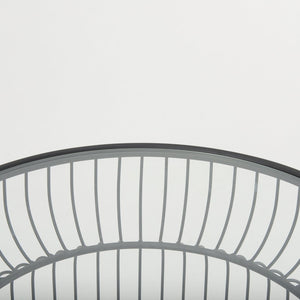 Mercana Shani Modern Round Accent Tables Set of 2 with Stylish Open-Cage Design for Contemporary Spaces 70089