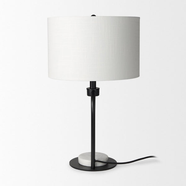Mercana Sarah Elegant Arched Table Lamp with Unique Marble Base - Perfect for Modern Living Spaces & Offices 69702