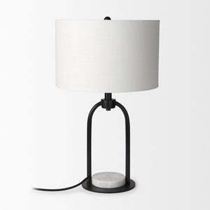 Mercana Sarah Elegant Arched Table Lamp with Unique Marble Base - Perfect for Modern Living Spaces & Offices 69702