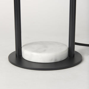 Mercana Sarah Elegant Arched Table Lamp with Unique Marble Base - Perfect for Modern Living Spaces & Offices 69702