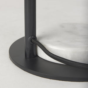Mercana Sarah Elegant Arched Table Lamp with Unique Marble Base - Perfect for Modern Living Spaces & Offices 69702
