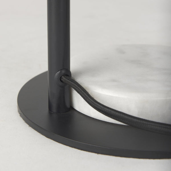 Mercana Sarah Elegant Arched Table Lamp with Unique Marble Base - Perfect for Modern Living Spaces & Offices 69702