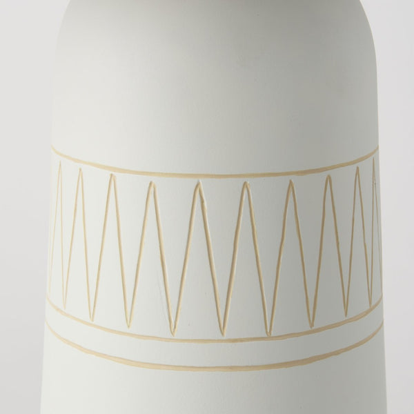 Mercana Javier Modern Ceramic Table Lamp with Elegant Gold Accents for Stylish Ambient Lighting Decor Light Base | Cream Shade 69789