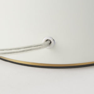 Mercana Javier Modern Ceramic Table Lamp with Elegant Gold Accents for Stylish Ambient Lighting Decor Light Base | Cream Shade 69789