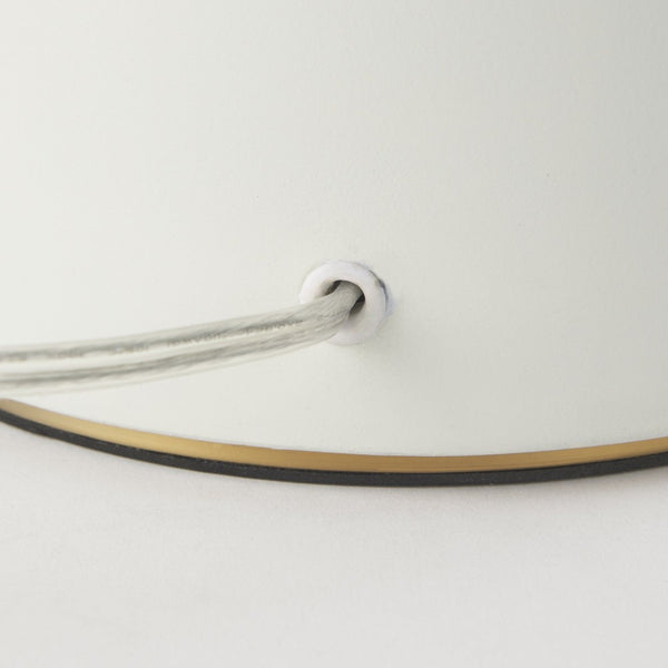 Mercana Javier Modern Ceramic Table Lamp with Elegant Gold Accents for Stylish Ambient Lighting Decor Light Base | Cream Shade 69789