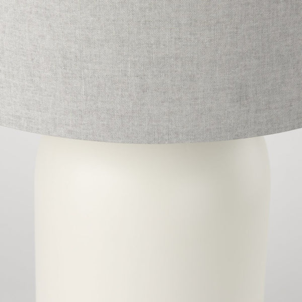 Mercana Cato Timeless Table Lamp with Textured Base and Greige Shade - Perfect for Any Room Decor Style 69791