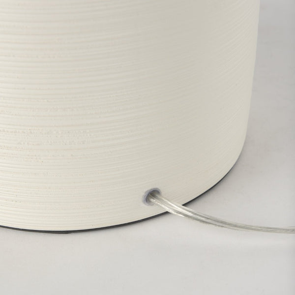 Mercana Cato Timeless Table Lamp with Textured Base and Greige Shade - Perfect for Any Room Decor Style 69791