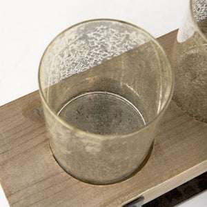 Mercana Benk Five-Cup Candle Holder – Rustic-Modern Centerpiece for Any Room, Perfect for Cozy Ambiance 53085