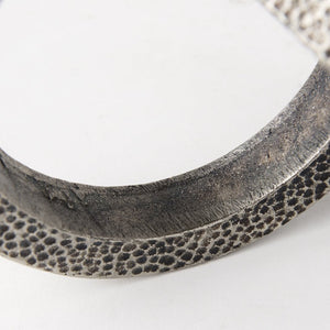 Mercana Rafiki Conjoined Circles Sculpture - Modern Metal Accent with Hammered Finish for Meaningful Decor Blackened Silver Metal 69163