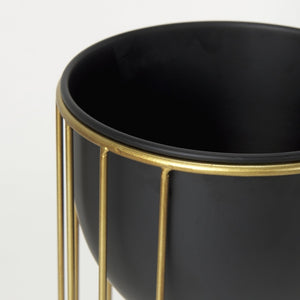 Mercana Danica Modern Plant Stands Set of 2 - Elevate Indoor Greenery with Stylish Design and Luxe Accents 70099