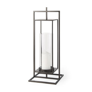 Mercana Albus I Modern Rectangular Candle Holder – Industrial-Style Metal Accent for Contemporary Décor 68438