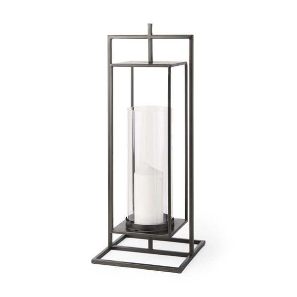 Mercana Albus I Modern Rectangular Candle Holder – Industrial-Style Metal Accent for Contemporary Décor 68438