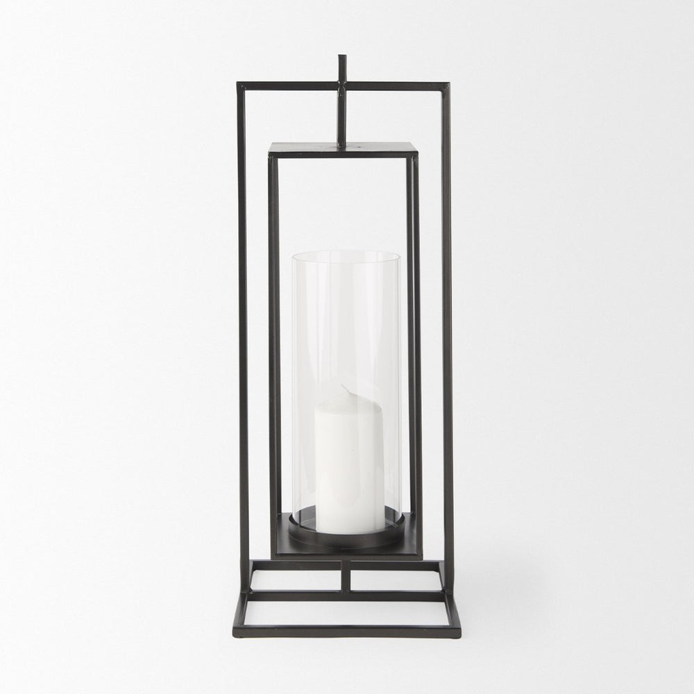 Mercana Albus I Modern Rectangular Candle Holder – Industrial-Style Metal Accent for Contemporary Décor 68438