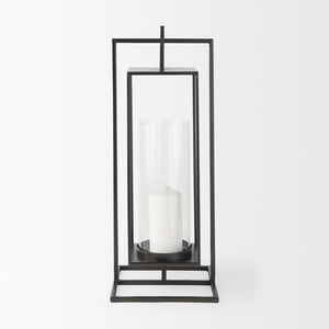 Mercana Albus I Modern Rectangular Candle Holder – Industrial-Style Metal Accent for Contemporary Décor 68438