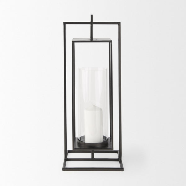 Mercana Albus I Modern Rectangular Candle Holder – Industrial-Style Metal Accent for Contemporary Décor 68438