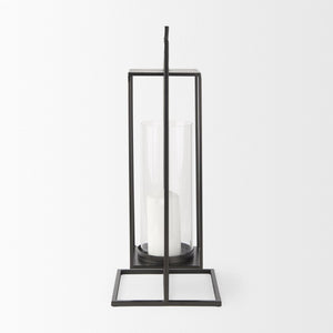Mercana Albus I Modern Rectangular Candle Holder – Industrial-Style Metal Accent for Contemporary Décor 68438