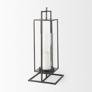 Mercana Albus I Modern Rectangular Candle Holder – Industrial-Style Metal Accent for Contemporary Décor 68438