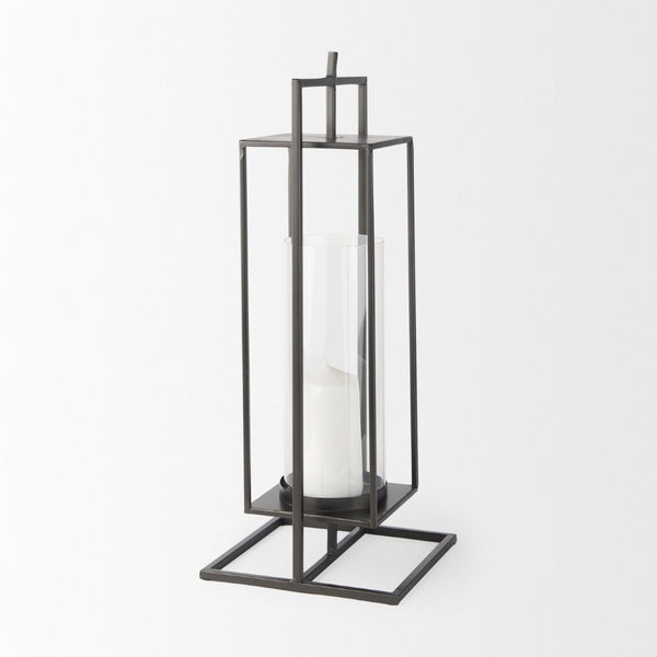 Mercana Albus I Modern Rectangular Candle Holder – Industrial-Style Metal Accent for Contemporary Décor 68438