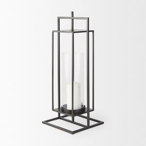 Mercana Albus I Modern Rectangular Candle Holder – Industrial-Style Metal Accent for Contemporary Décor 68438