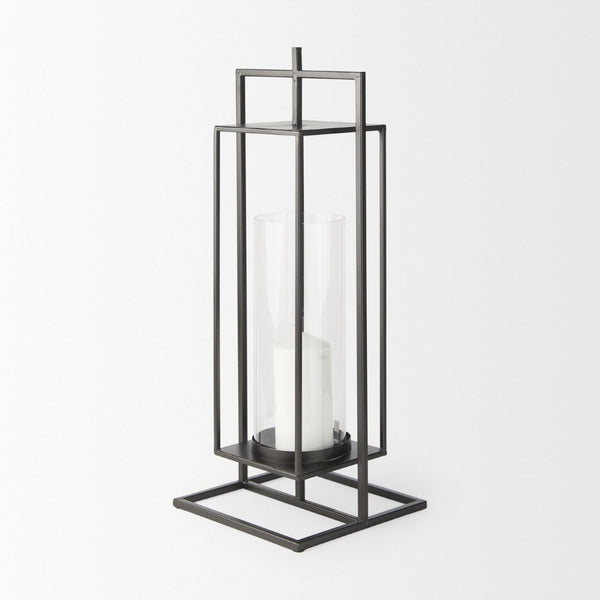 Mercana Albus I Modern Rectangular Candle Holder – Industrial-Style Metal Accent for Contemporary Décor 68438