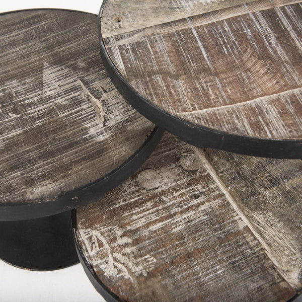 Mercana Lorenz Decorative Display Stands - Stylish Elevated Trays for Rustic-Industrial Home Decor 69143