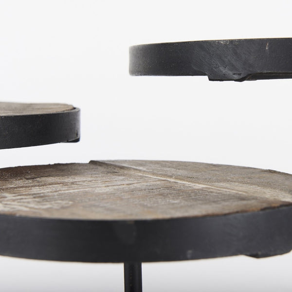 Mercana Lorenz Decorative Display Stands - Stylish Elevated Trays for Rustic-Industrial Home Decor 69143