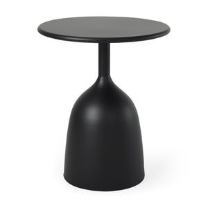 Mercana Talulla 16.5L x 16.5W x 19.7H Matte Black Metal Accent Table 70098