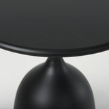 Mercana Talulla 16.5L x 16.5W x 19.7H Matte Black Metal Accent Table 70098