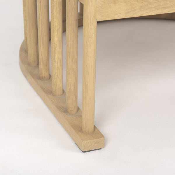 Mercana Kopari Elegant Accent Chair with Soft Upholstery and Sturdy Wood Frame for Modern Living Spaces Beige Fabric | Light Brown Wood 69826