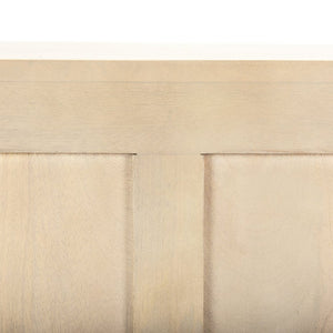 Mercana Tucker Contemporary Sideboard with Carved Arch Design - Versatile Storage for Any Living Space Light Brown Wood | 4 Door 69954