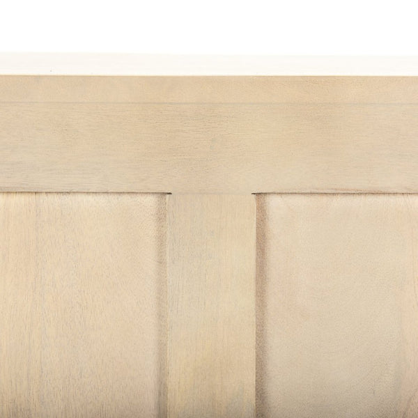 Mercana Tucker Contemporary Sideboard with Carved Arch Design - Versatile Storage for Any Living Space Light Brown Wood | 4 Door 69954