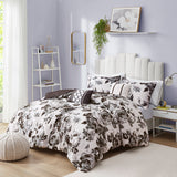 Dorsey Transitional Floral Print Duvet Cover Set