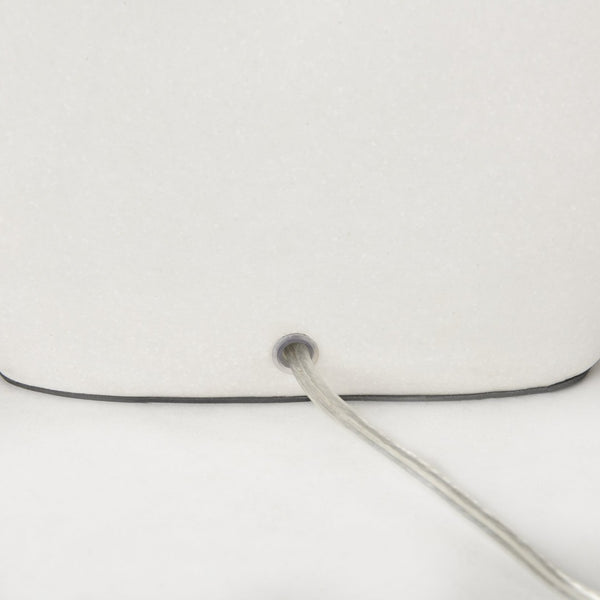 Mercana Tao Contemporary Sculpted Table Lamp with Textured Woven Shade for Modern Home Decor Accent 69790