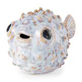 Mercana Spike I (Small) 8L x 4W Off-White Ceramic Puffer Fish 68018