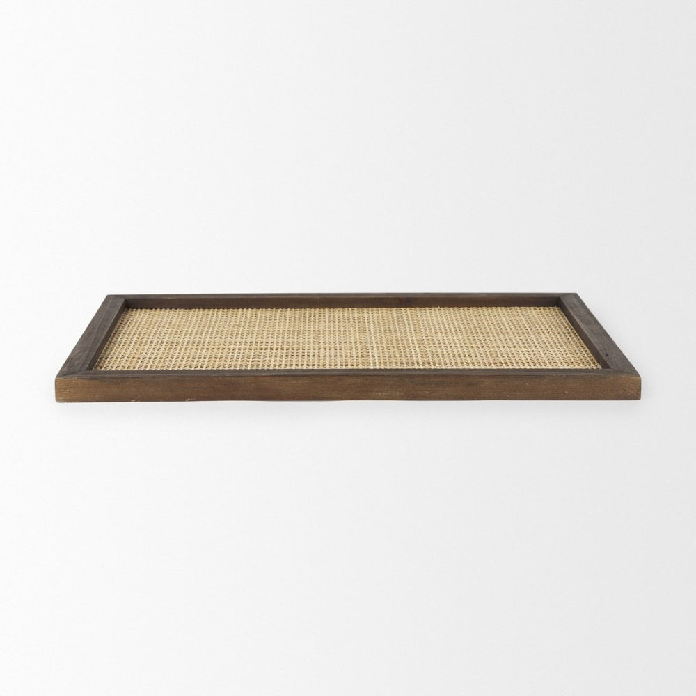 Mercana Silas Handcrafted Wood Tray – Rustic Farmhouse Accent for Serving, Styling, or Organizing Your Space 70137