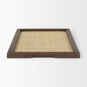 Mercana Silas Handcrafted Wood Tray – Rustic Farmhouse Accent for Serving, Styling, or Organizing Your Space 70137