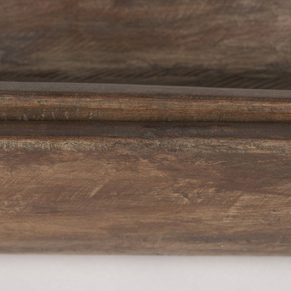 Mercana Athena Extra Large Reclaimed Wood Trays for Stylish Home Decor and Versatile Organization Solutions Medium Brown | Set of 2 70149